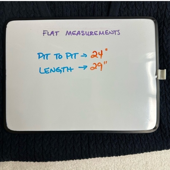 Vintage Tosani Dark Navy Blue Cable Knit V Neck Sweater XL - Picture 11 of 13